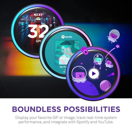 NZXT Kraken Elite 420 RGB CPU Liquid Cooler with IPS LCD